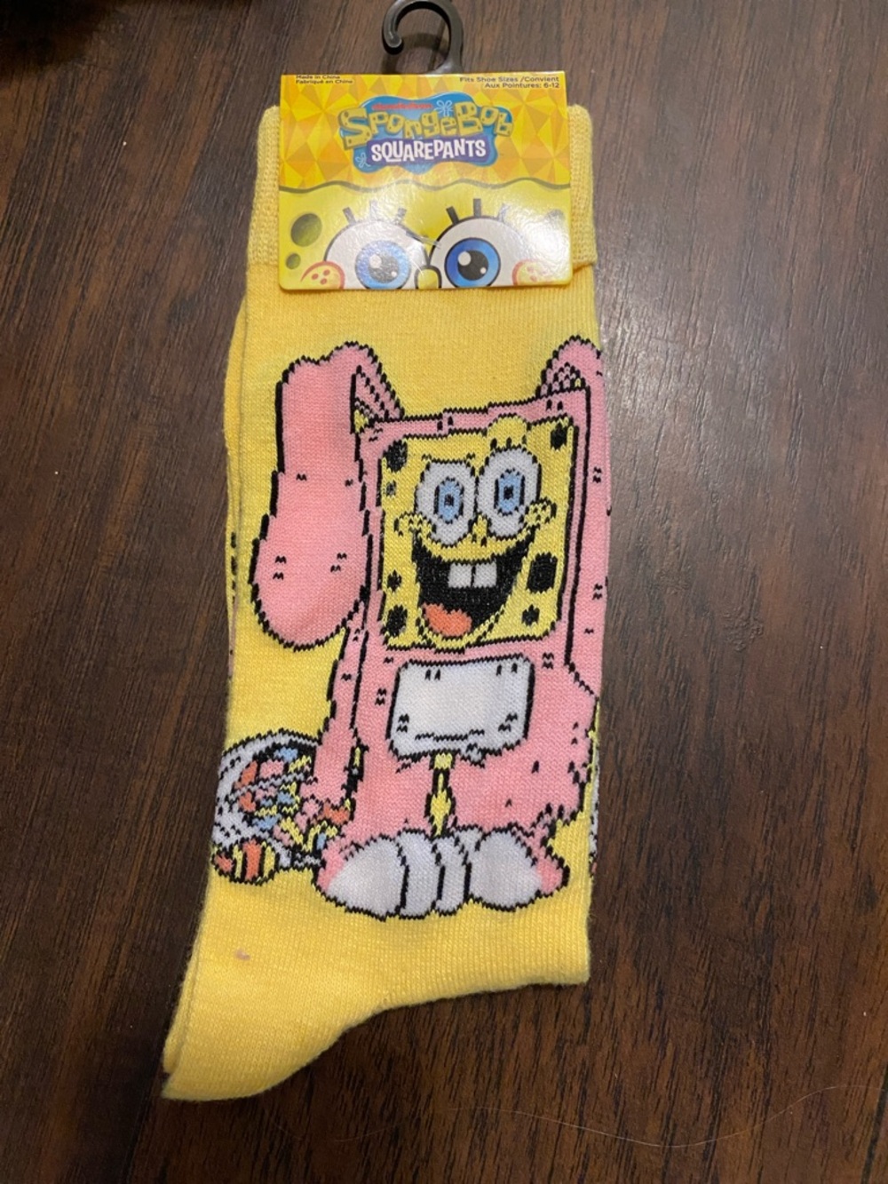 Spongebob easter socks